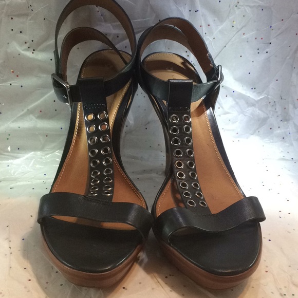 Leifsdottir Black / tan sandals size 38/8 - Picture 7 of 8